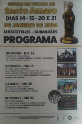 Cartaz Festas em Honra de Santo Amaro 2024 - Mascotelos