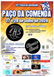 Cartaz 22ª Festa da Juventude 2024 - Paço da Comenda