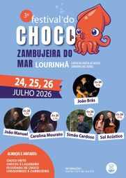 Cartaz 3ª Edição Festival do Choco 2026 - Zambujeira do Mar 