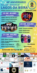 Cartaz 48° Aniversário Associação Desportiva de Lagos da Beira 2024