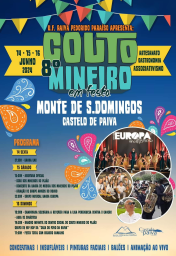Cartaz 8º Couto Mineiro em Festa 2024 - Monte de São Domingos