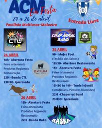 Cartaz ACM Em Festa 2026 - Malveira