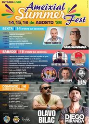 Cartaz Ameixial Summer Fest 2026 - Ameixial