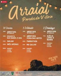 Cartaz Arraial 2026 - Paredes da Vitória