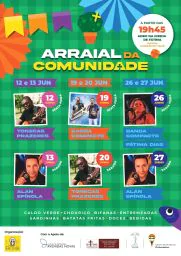 Cartaz Arraial da Comunidade 2026 - Fátima