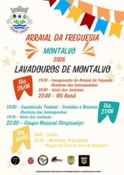 Cartaz Arraial da Freguesia 2026 - Montalvo