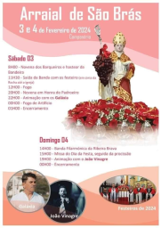 Cartaz Arraial de São Brás 2024 - Campanário