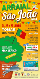 Cartaz Arraial de São João 2024 - Tomar