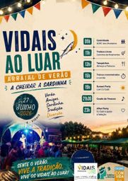Cartaz Arraial de Verão 2026 - Vidais