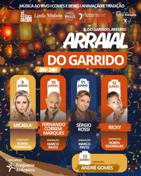 Cartaz Arraial do Garrido 2026 - Areeiro
