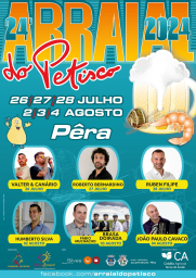 Cartaz Arraial do Petisco 2024 - Pêra