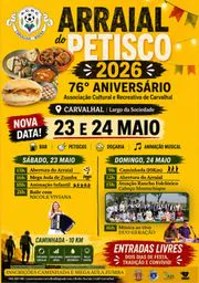 Cartaz Arraial do Petisco 2026 - Carvalhal