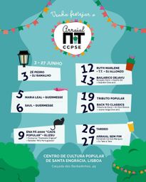 Cartaz Arraial NiT x CCPSE 2026 - Lisboa