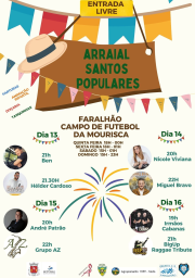 Cartaz Arraial Santos Populares 2024 - Faralhão