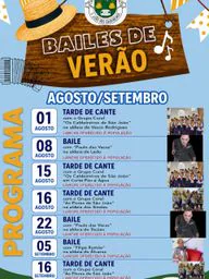 Cartaz Bailes de Verão 2026 - São João dos Caldeireiros
