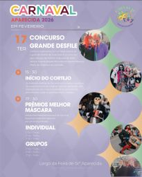 Cartaz Carnaval 2026 - Aparecida