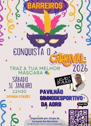 Cartaz Carnaval 2026 - Barreiros
