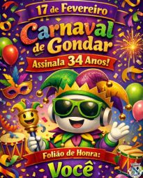 Cartaz Carnaval 2026 - Gondar