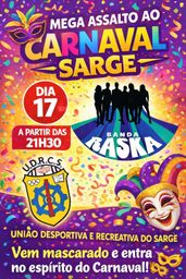 Cartaz Carnaval 2026 - Sarge