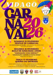 Cartaz Carnaval 2026 - Vidago