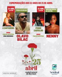 Cartaz Comemorações do 25 de Abril 2026 - Setúbal