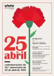 Cartaz Comemorações do 25 de Abril 2026 - Torres Novas