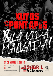 Cartaz Concertos Comemorativos Dos 50 Anos Do 25 De Abril 2024 - Santiago do Cacém