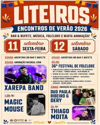 Cartaz Encontros de Verão 2026 - Liteiros