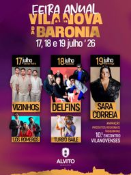 Cartaz Feira Anual 2026 - Vila Nova da Baronia