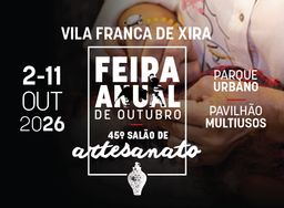 Cartaz Feira Anual de Outubro e 45.º Salão de Artesanato 2026 - Vila Franca de Xira