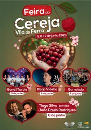 Cartaz Feira da Cereja 2026 - Vila do Ferro