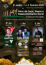 Cartaz Feira de Caça, Pesca e Desenvolvimento Rural 2025 - Vilar Formoso