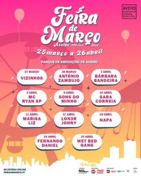 Cartaz Feira de Março 2026 - Aveiro