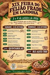Cartaz Feira do Feijão Frade 2026 - Lardosa
