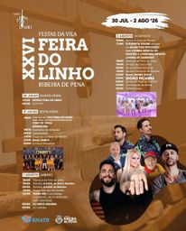 Cartaz Feira do Linho 2026 - Ribeira de Pena