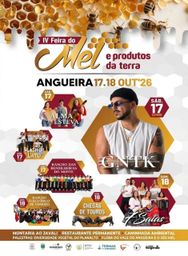 Cartaz Feira do Mel e Produtos da Terra 2026 - Angueira