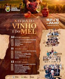 Cartaz Feira do Vinho e do Mel 2026 - Santa Marinha