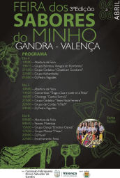 Cartaz FEIRA DOS SABORES DO MINHO 2025 - Gandra