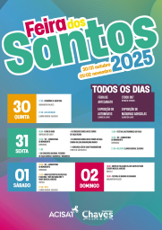 Cartaz Feira dos Santos 2025 - Chaves