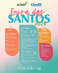Cartaz Feira dos Santos 2026 - Chaves