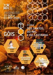 Cartaz Feira dos Santos, do Mel e da Castanha 2026 - Góis