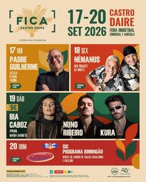 Cartaz Feira Industrial Comercial e Agrícola 2026 - Castro Daire