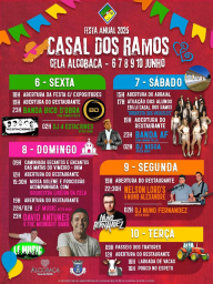 Cartaz Festa Anual 2025 - Casal dos Ramos