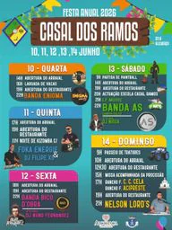 Cartaz Festa Anual 2026 - Casal dos Ramos