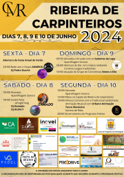 Cartaz Festa Anual da Ribeira de Carpinteiros 2024 - Coimbra