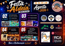 Cartaz Festa da Aldeia 2026 - Tinhela de Cima