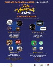 Cartaz Festa da Amizade 2026 - Santiago da Guarda