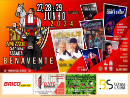 Cartaz Festa da Amizade e Sardinha Assada 2024 - Benavente