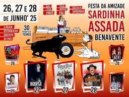 Cartaz Festa da Amizade e Sardinha Assada 2025 - Benavente