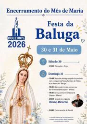 Cartaz Festa da Baluga 2026 - Boleiros